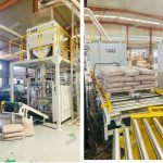 15KG כדורי עץ שקילה מילוי שקיות קו משטחים מוכן למשלוח